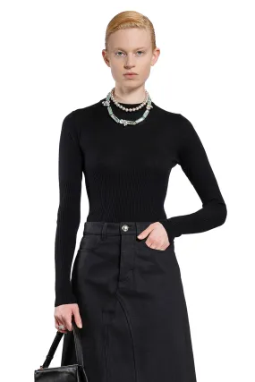 JIL SANDER WOMAN BLACK KNITWEAR