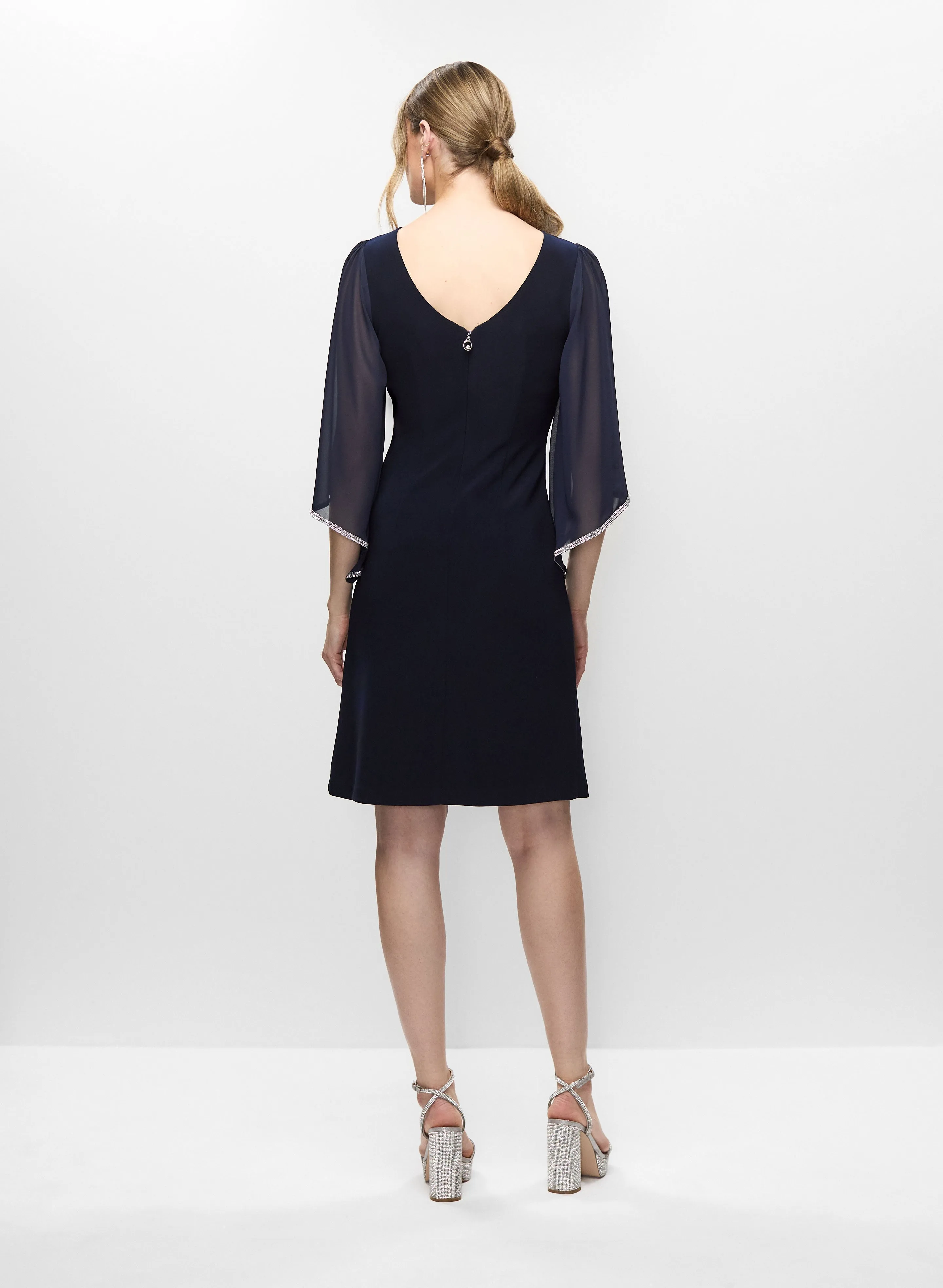 Joseph Ribkoff - Bell Sleeve Chiffon Dress