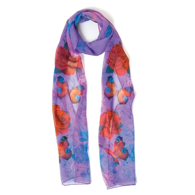 Lady Victoria Georgette Silk Scarf