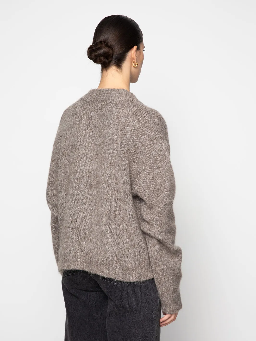 LOU KNIT SWEATER Grbrun