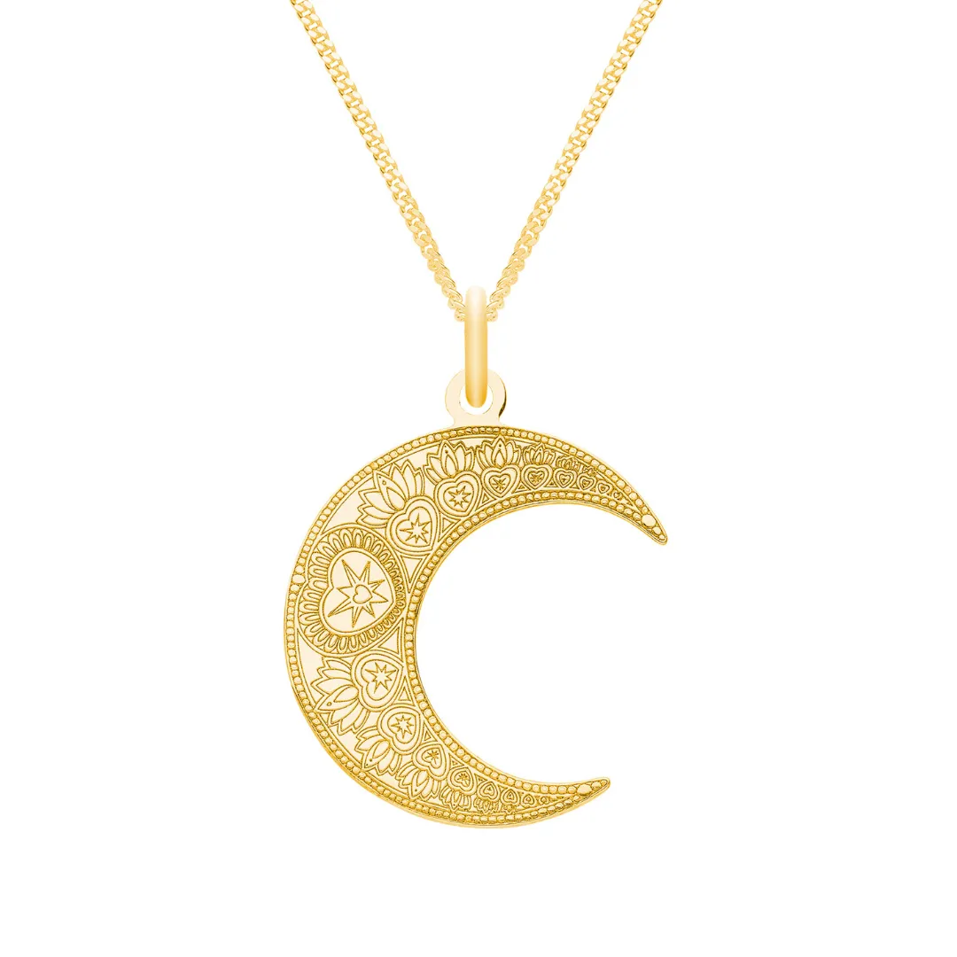 Mandala Moon Necklace