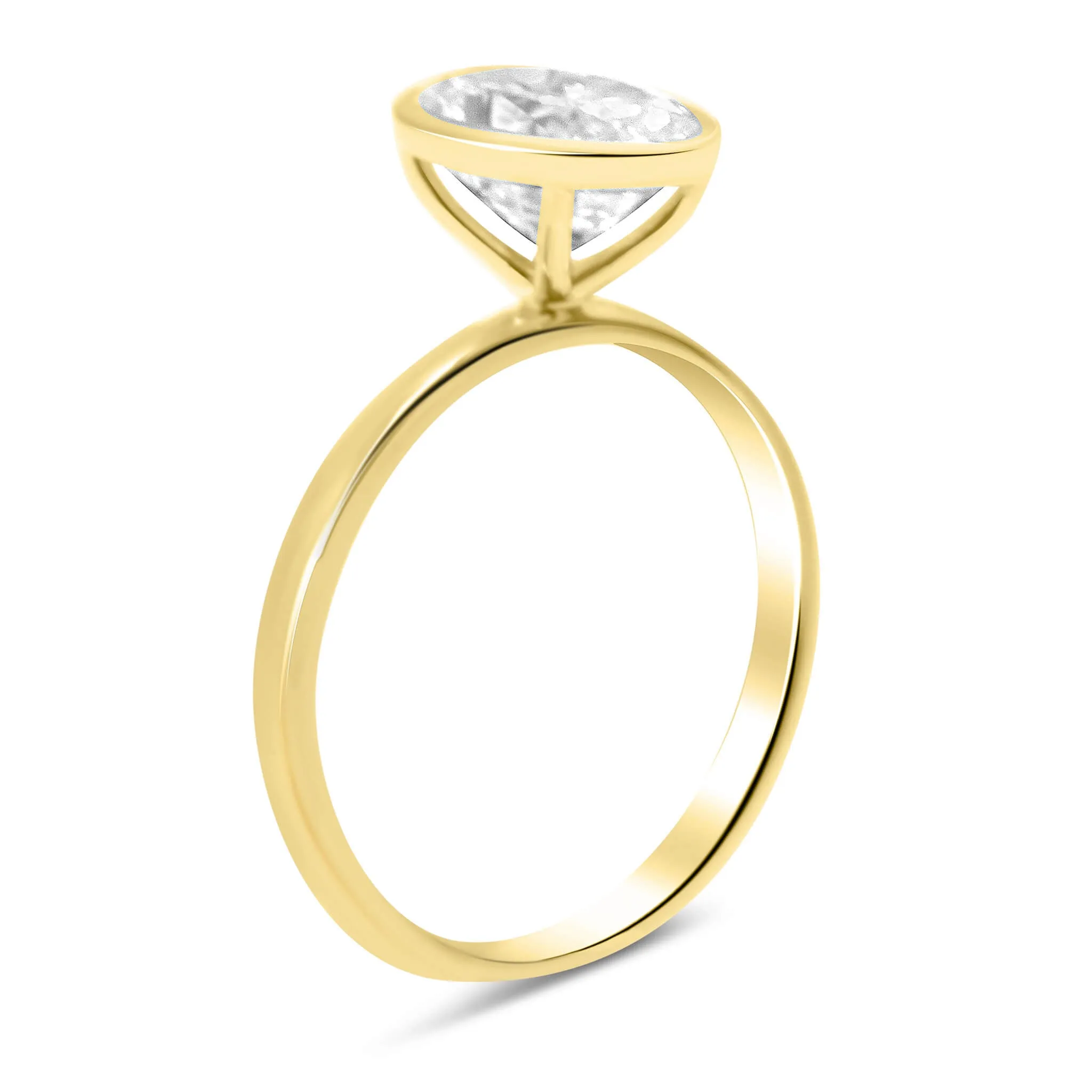 Melissa Oval | Moissanite Solitaire Engagement Ring