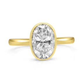 Melissa Oval | Moissanite Solitaire Engagement Ring