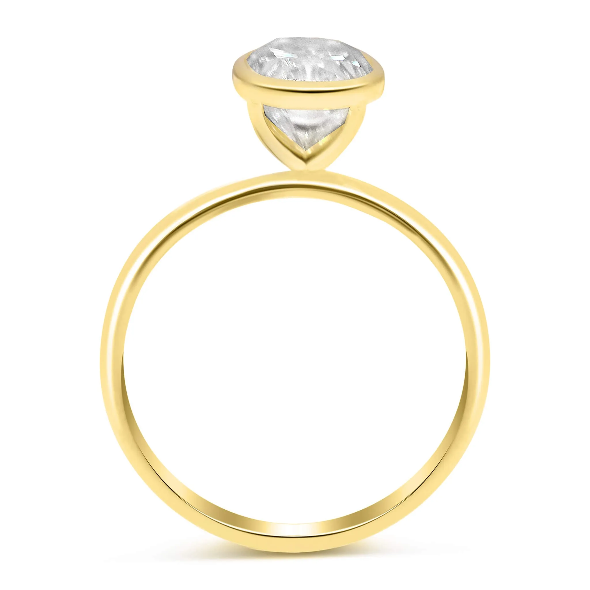 Melissa Oval | Moissanite Solitaire Engagement Ring