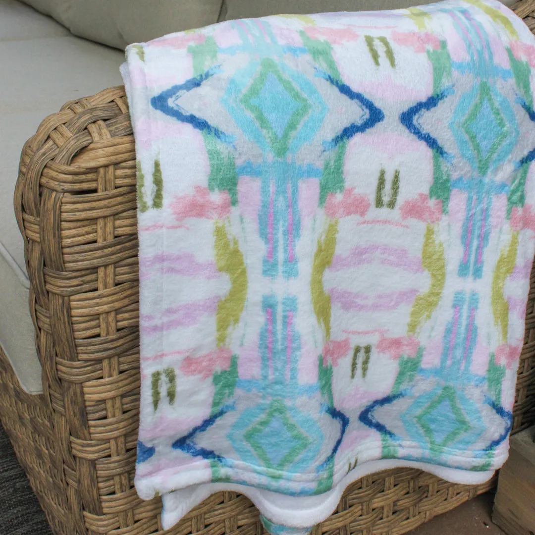 Minky Plush Throw Blanket - Flora Sale