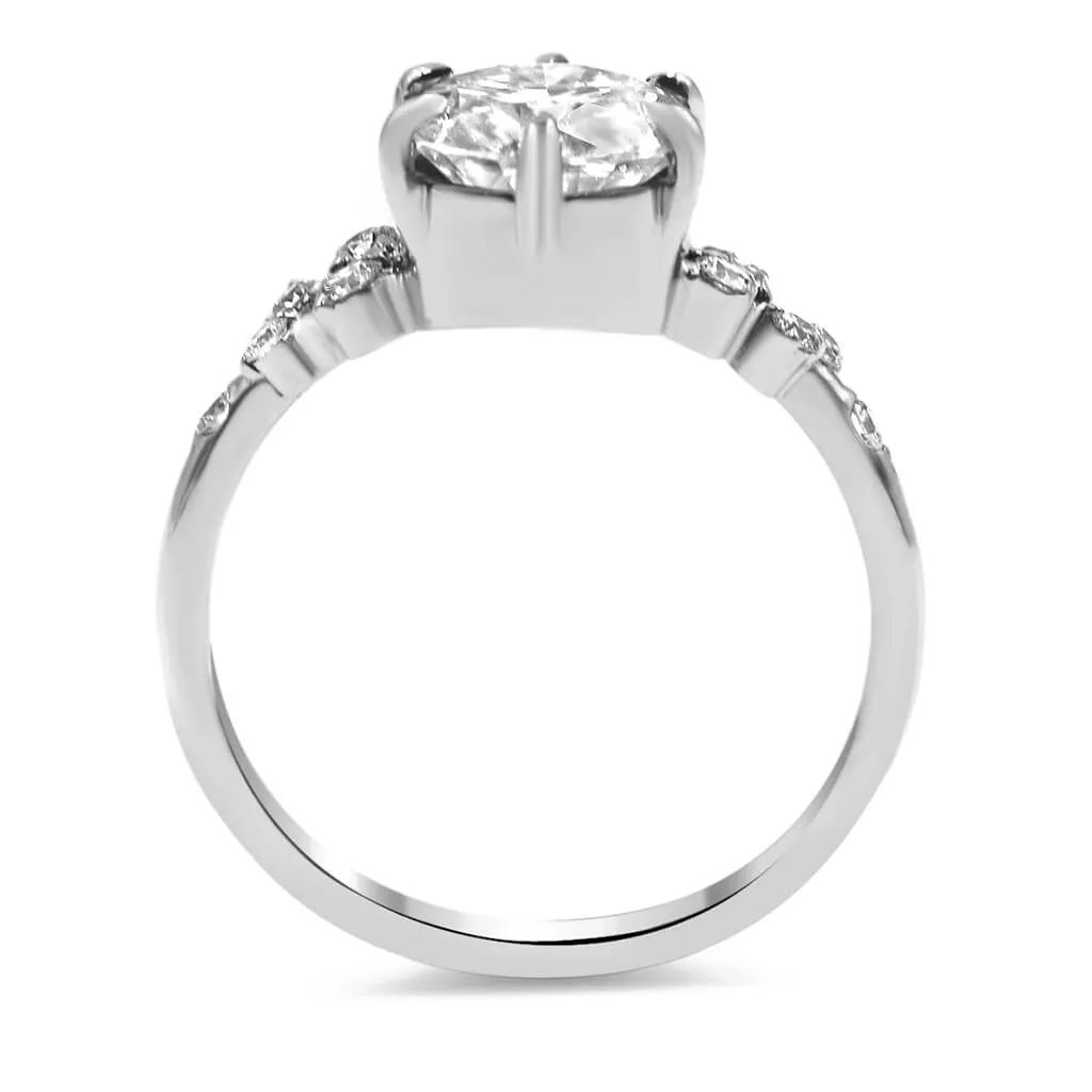 Morgan | Round Moissanite Engagement Ring