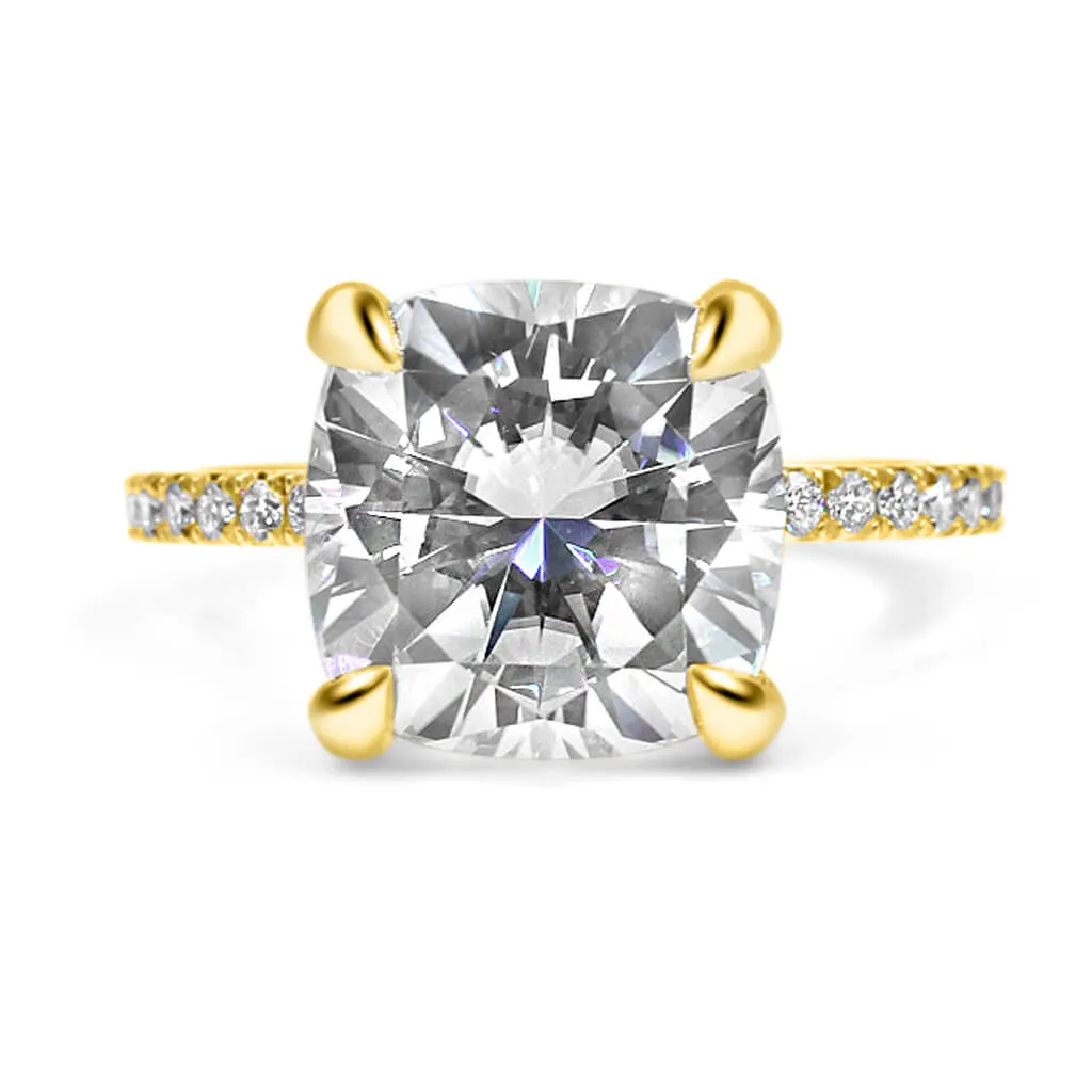 Neva | Cushion Moissanite Engagement Ring