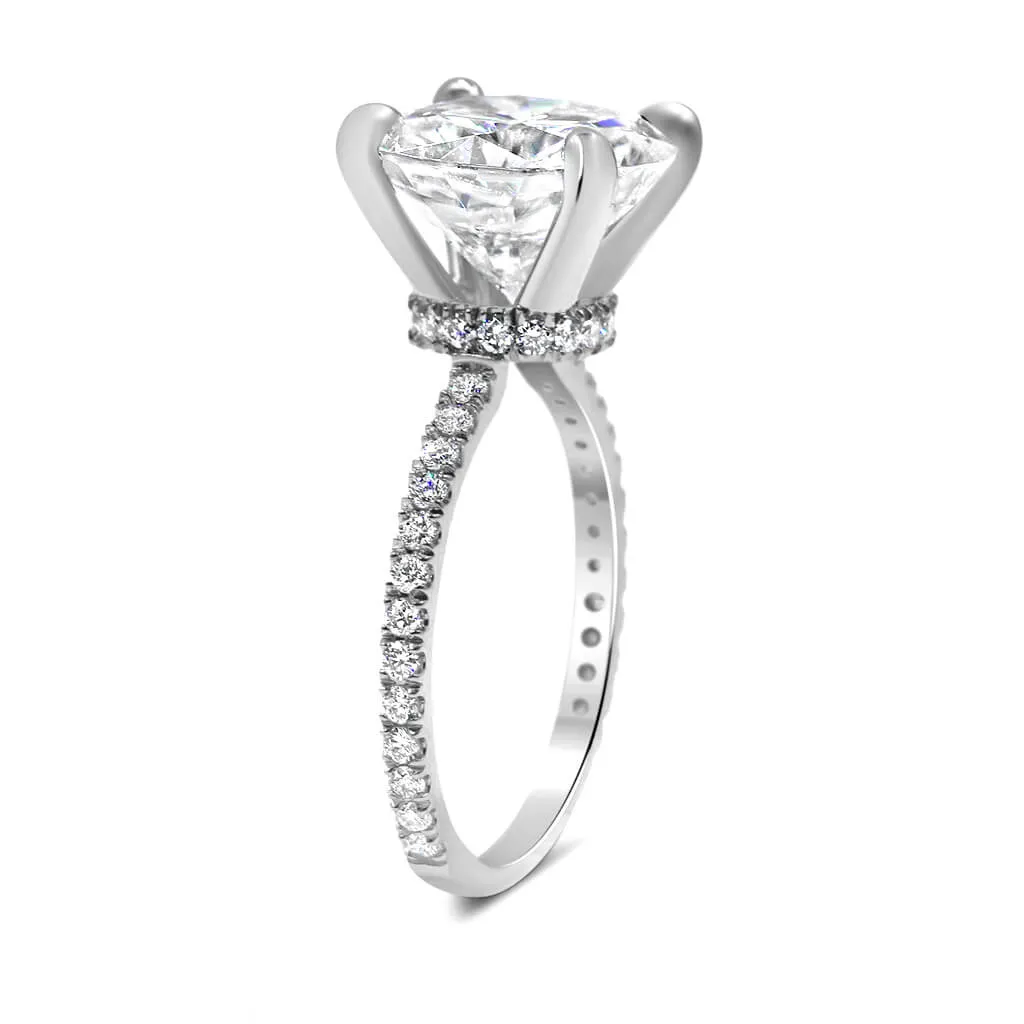 Neva | Cushion Moissanite Engagement Ring