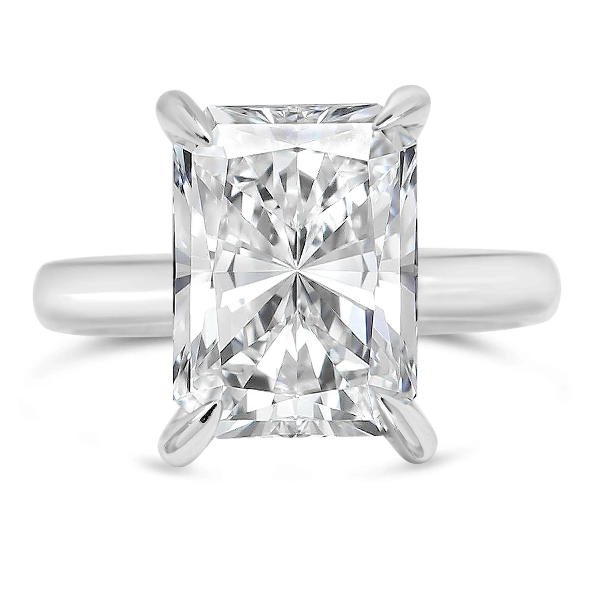 Nishika | Radiant Moissanite Engagement Ring