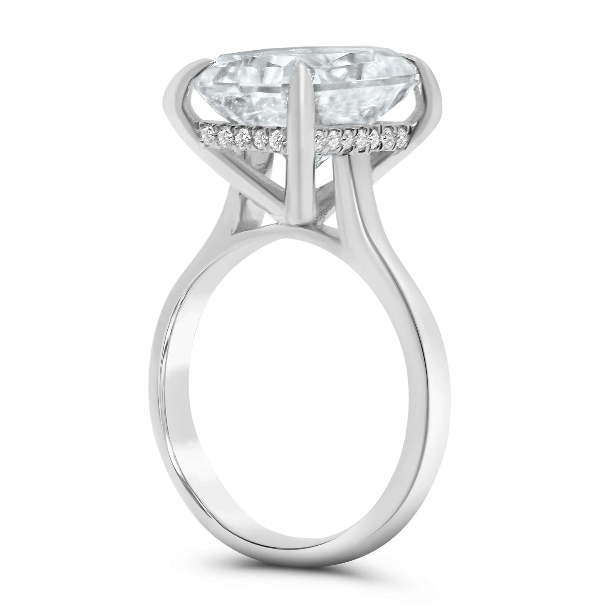 Nishika | Radiant Moissanite Engagement Ring