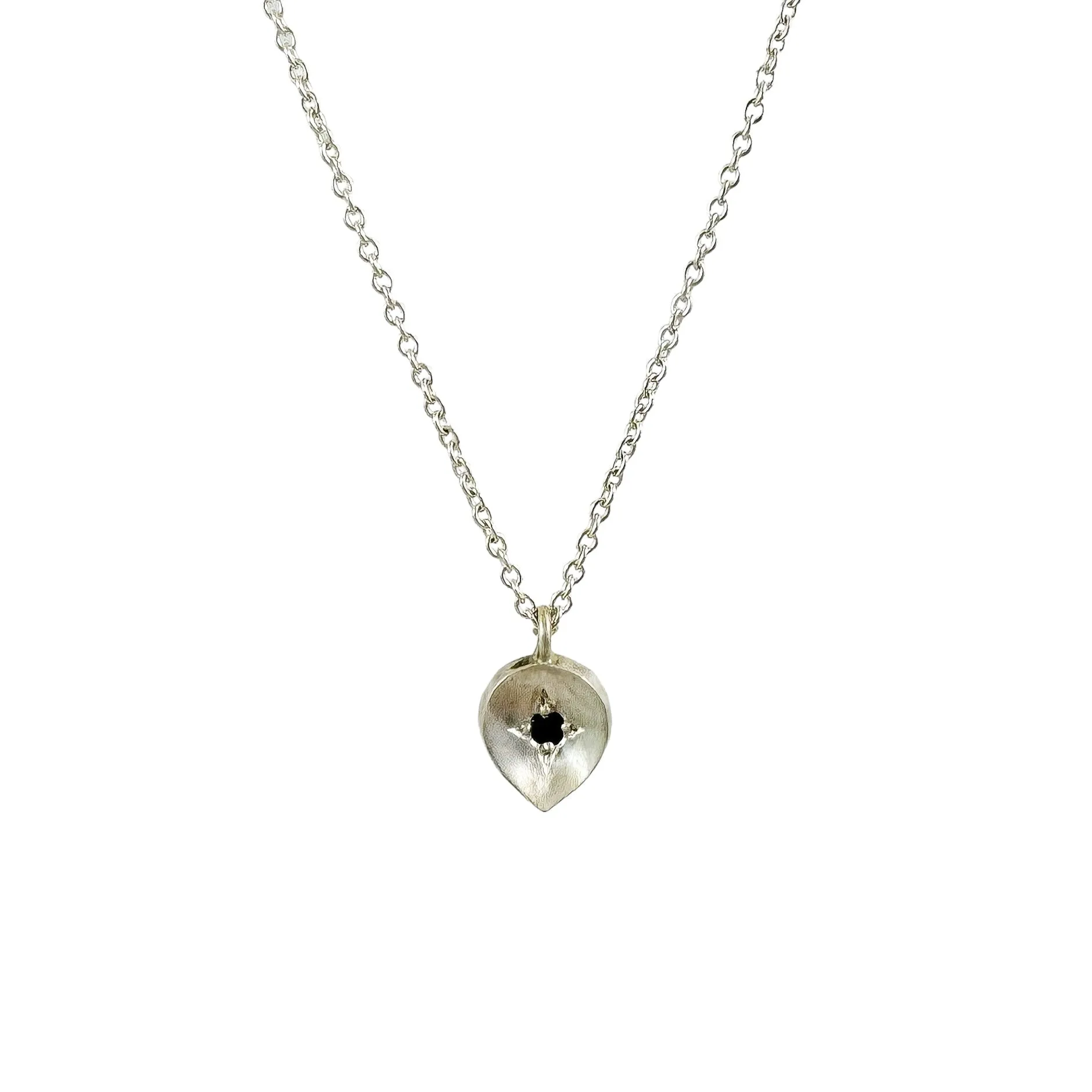 Picked Petal Sapphire & Silver Necklace - Leah Abercrombie