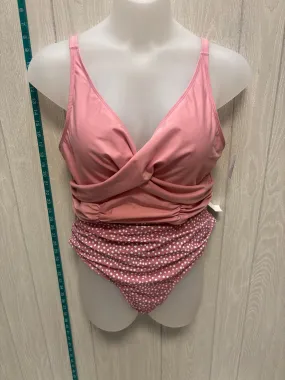 Pink Swimsuit 2pc Shein, Size 3x