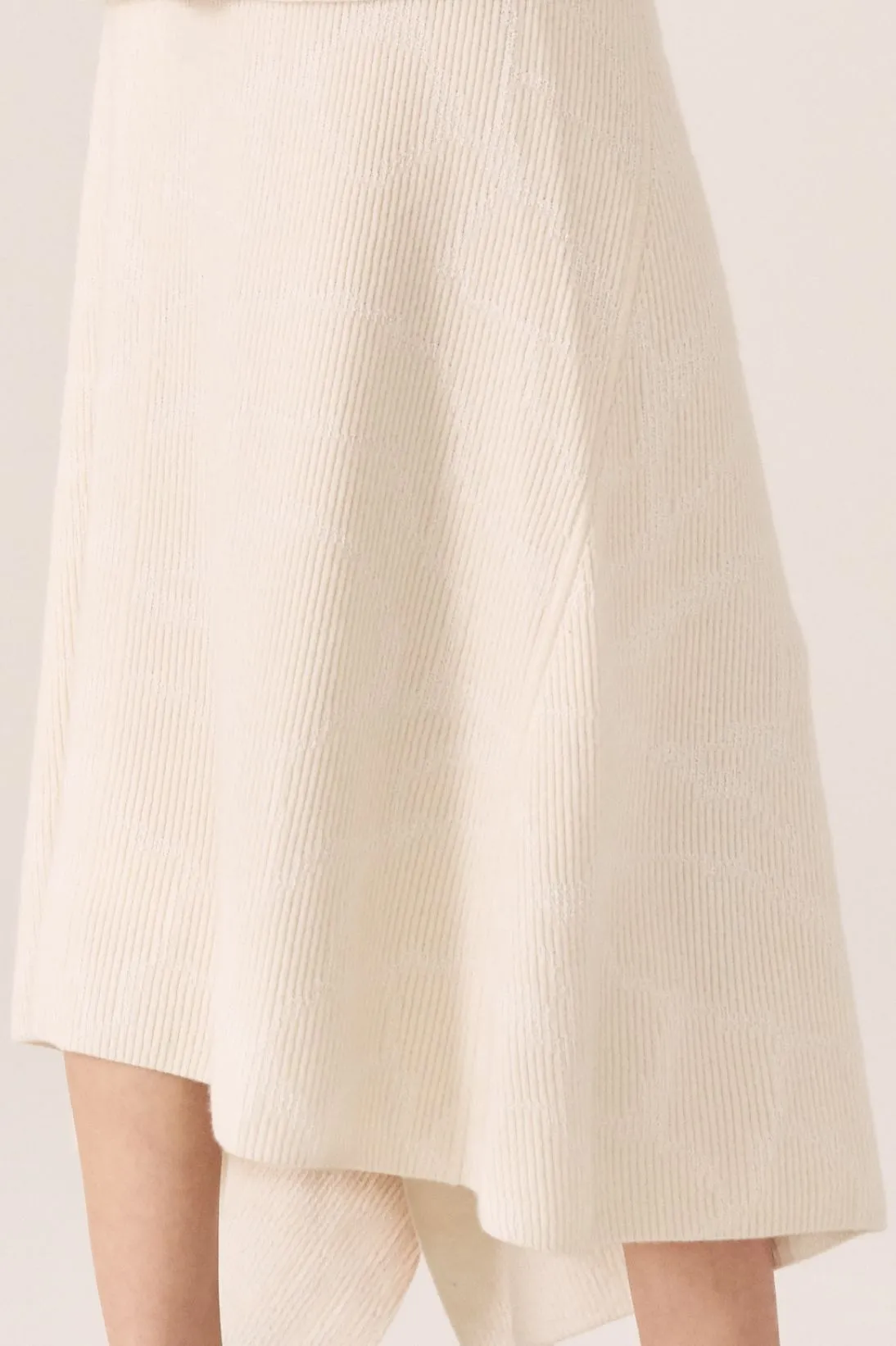 REVERSIBLE RIB JACQUARD SKIRT