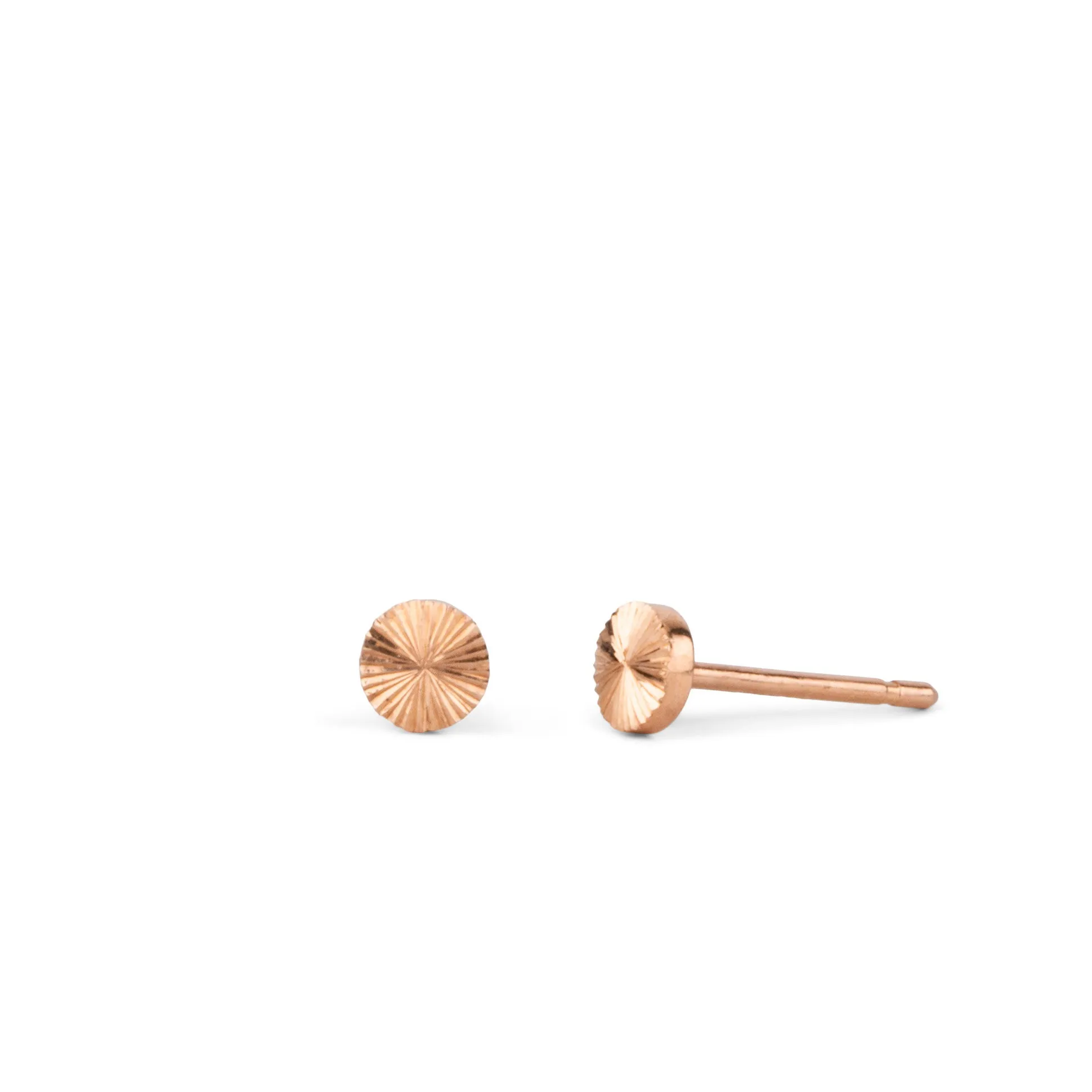 Rise Rose Gold Studs