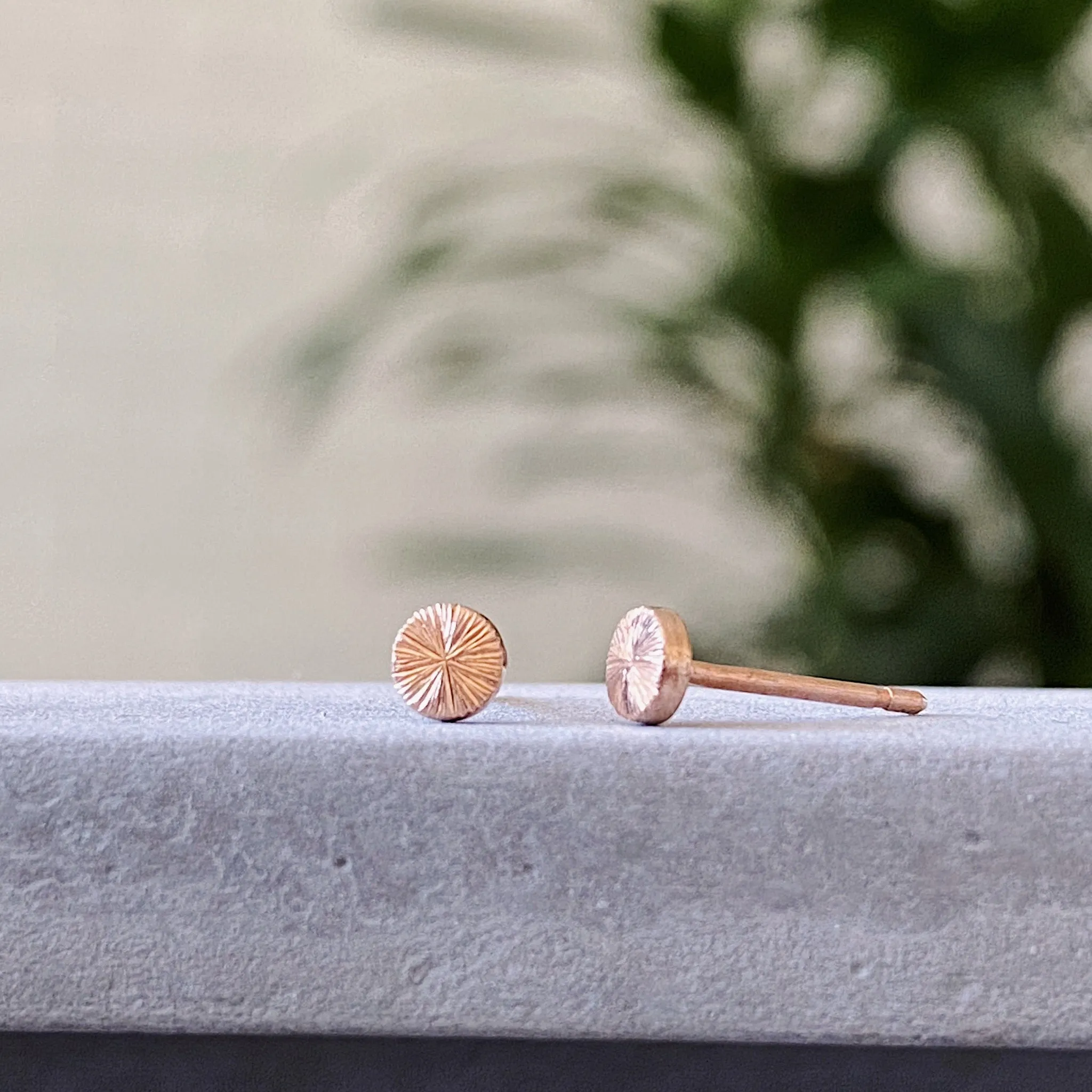 Rise Rose Gold Studs