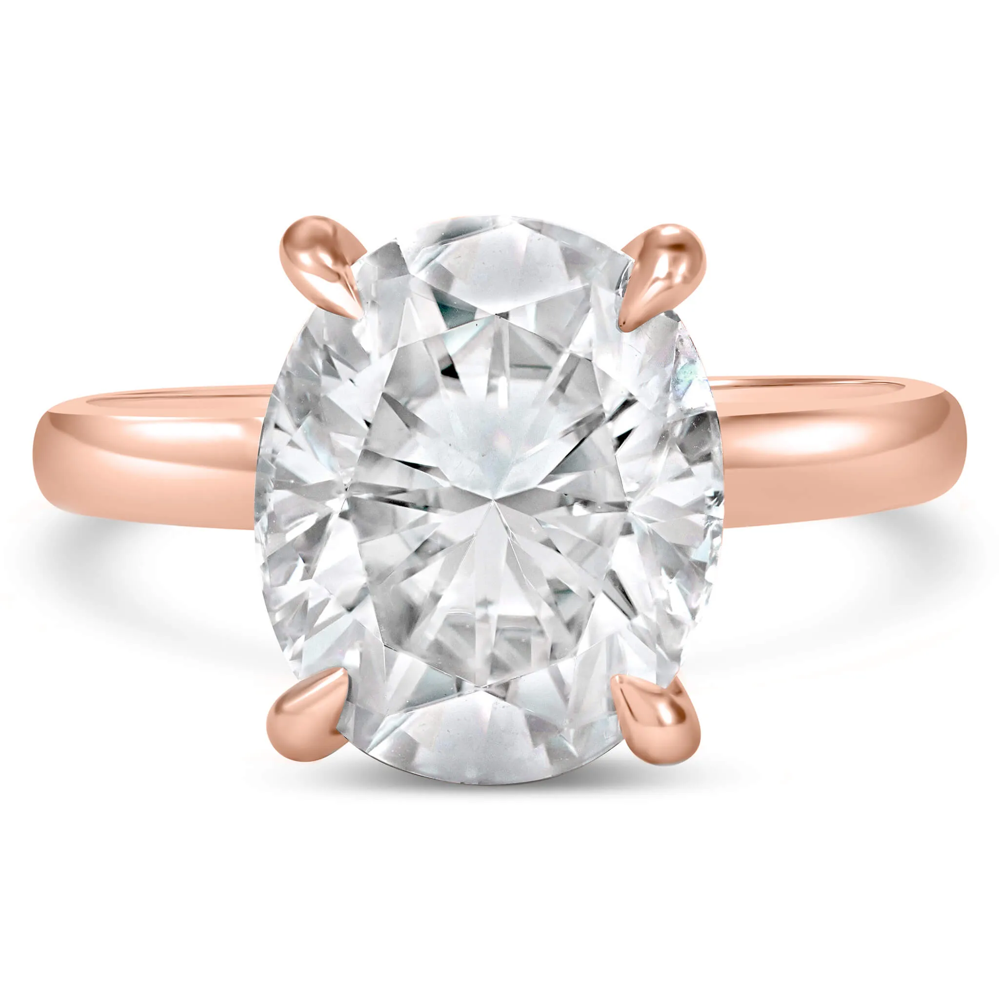 Rose | Oval Moissanite Engagement Ring