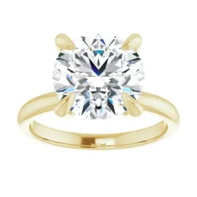 Round Solitaire Engagement Ring Setting