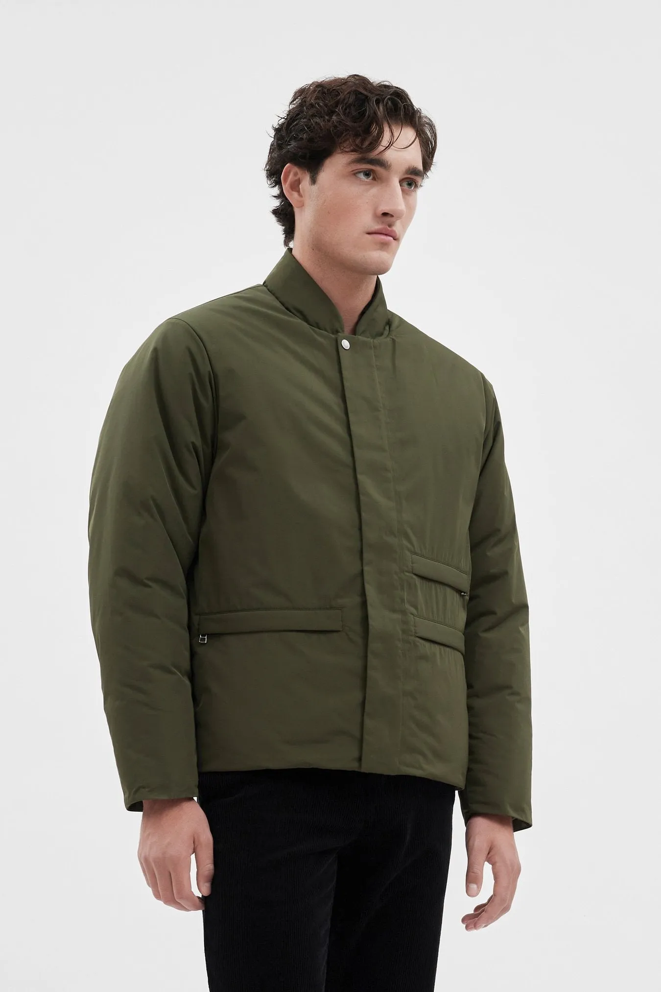 Ryan Military Nylon Insulated Army Green