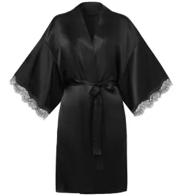 Sainted Sisters Scarlett Kimono in Black L68002