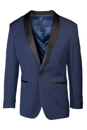 Sebastian Indigo Pindot Tuxedo Jacket (Separates)