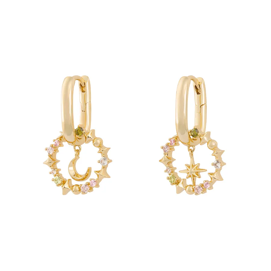 Selene Gold Huggie Earrings