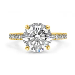 Sidney | Round Moissanite Engagement Ring