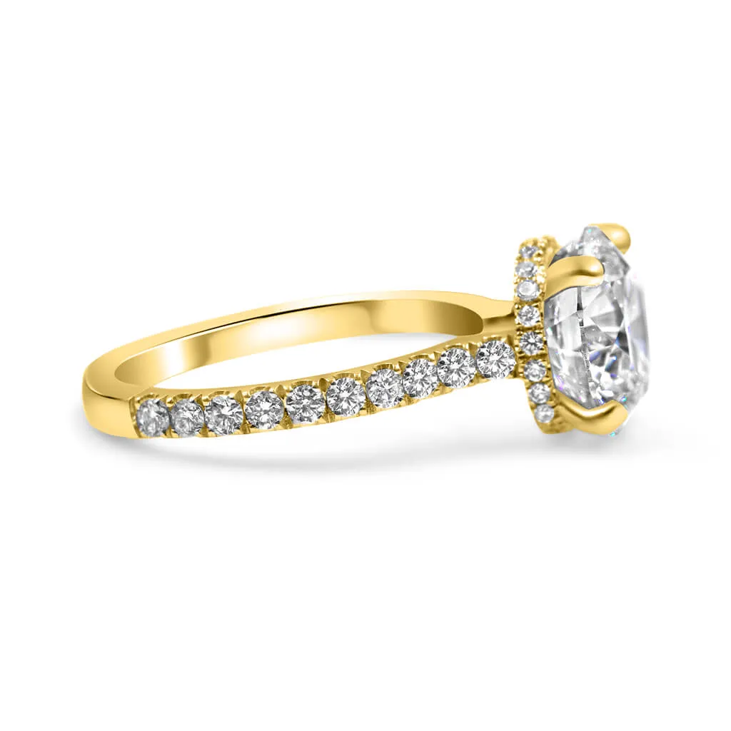 Sidney | Round Moissanite Engagement Ring