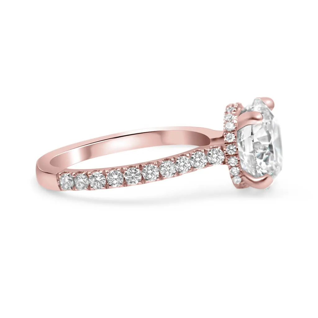 Sidney | Round Moissanite Engagement Ring