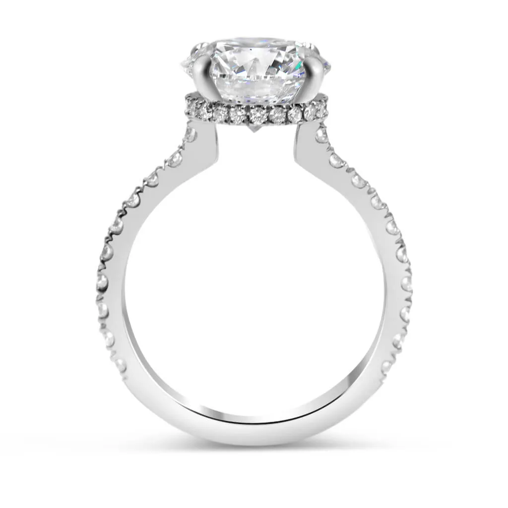 Sidney | Round Moissanite Engagement Ring