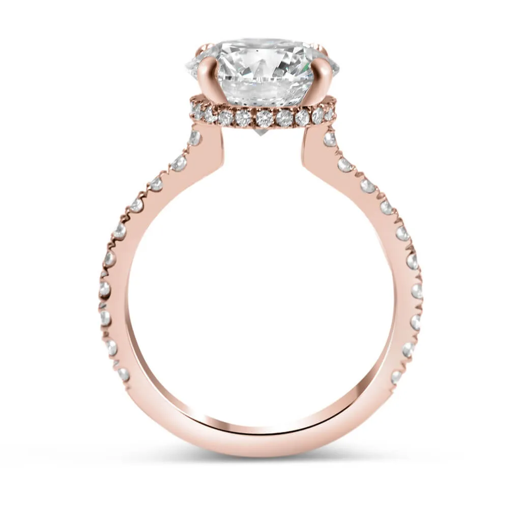 Sidney | Round Moissanite Engagement Ring