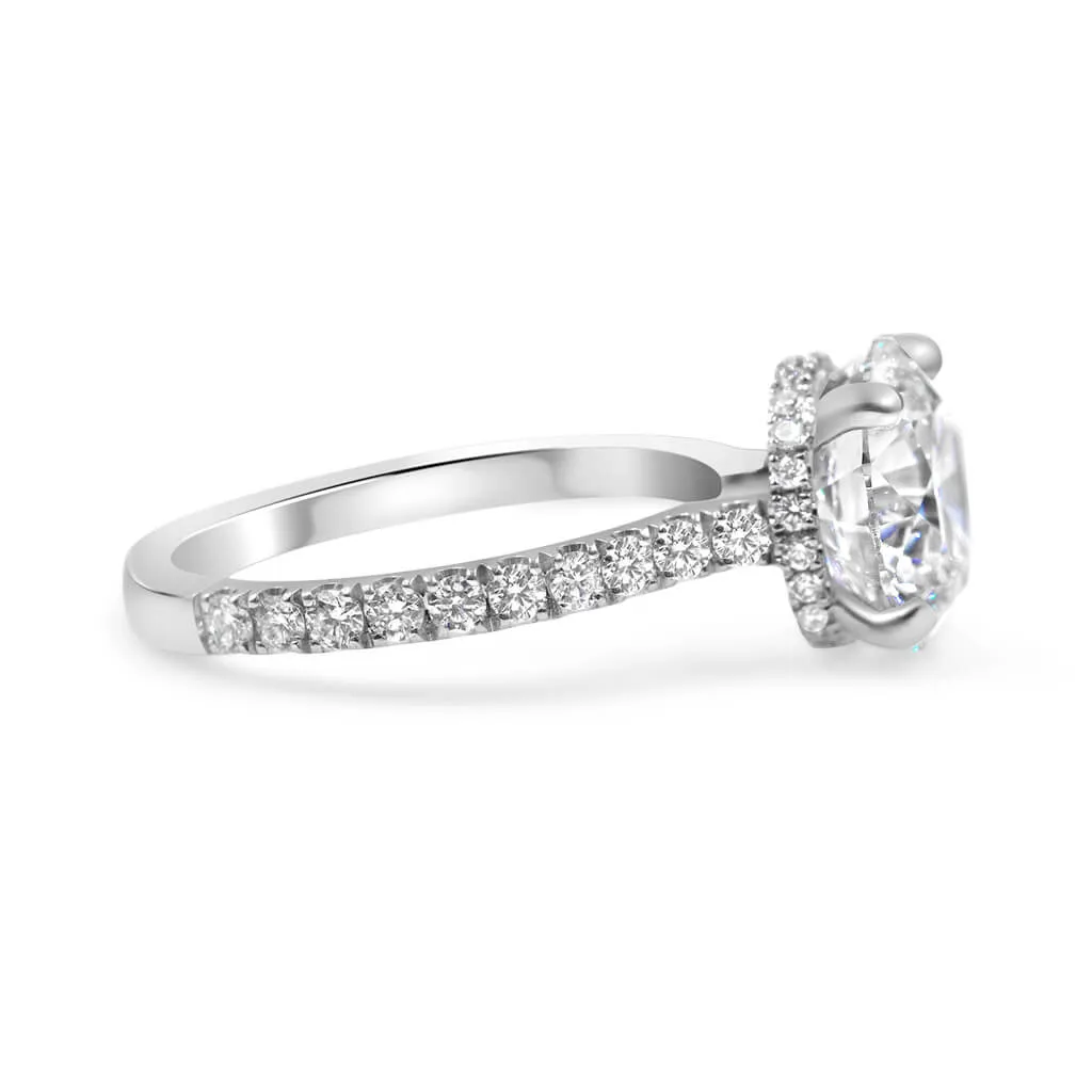 Sidney | Round Moissanite Engagement Ring