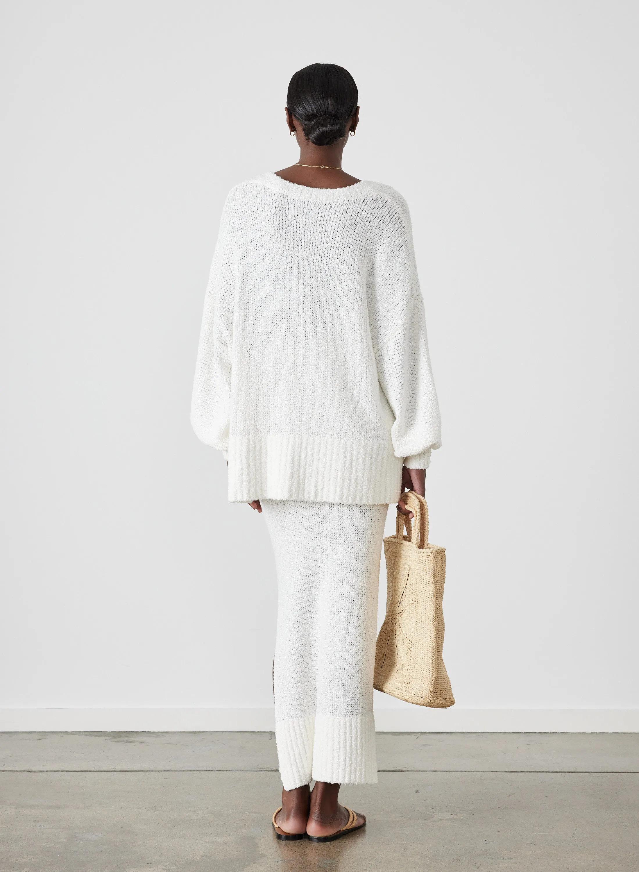 Siona Organic Cotton Cashmere Knit | Cream