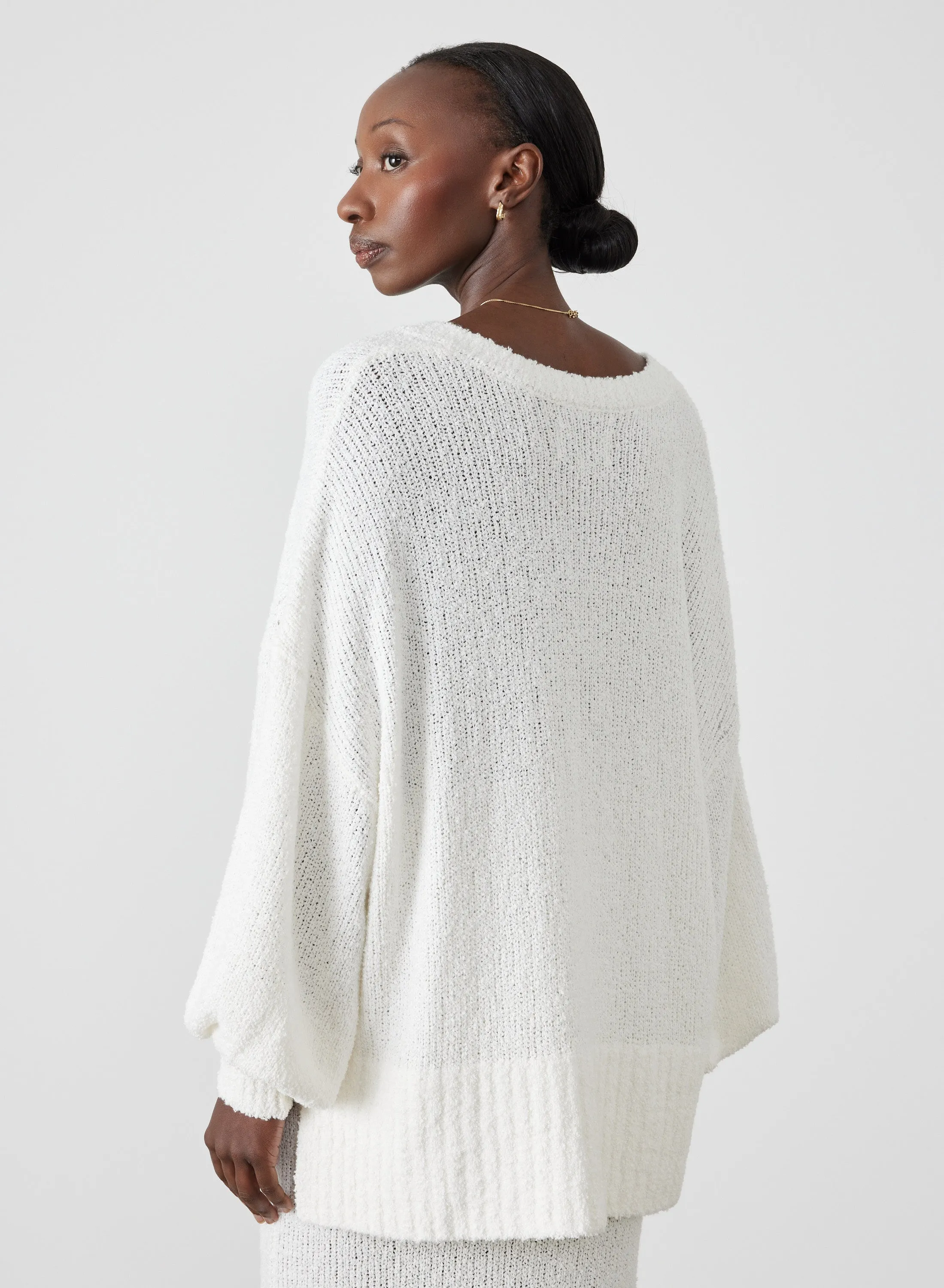 Siona Organic Cotton Cashmere Knit | Cream