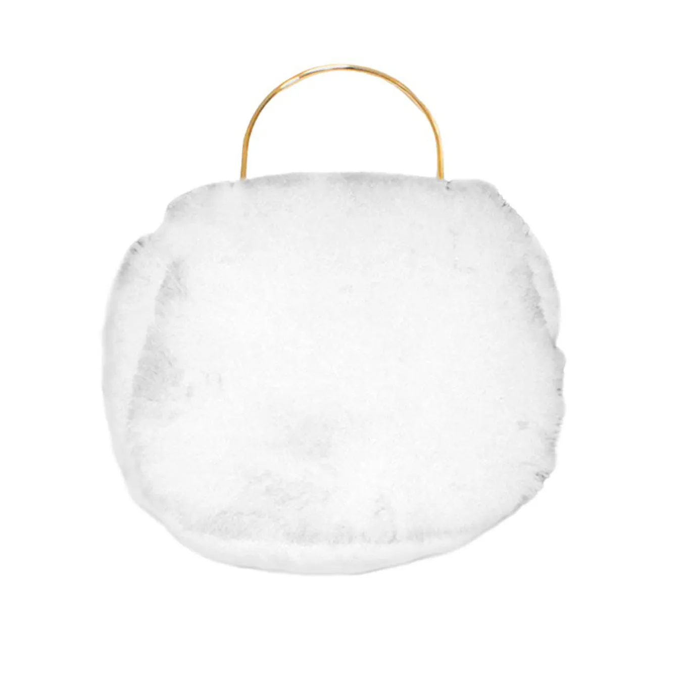 Solid Faux Fur Tote Crossbody Bag