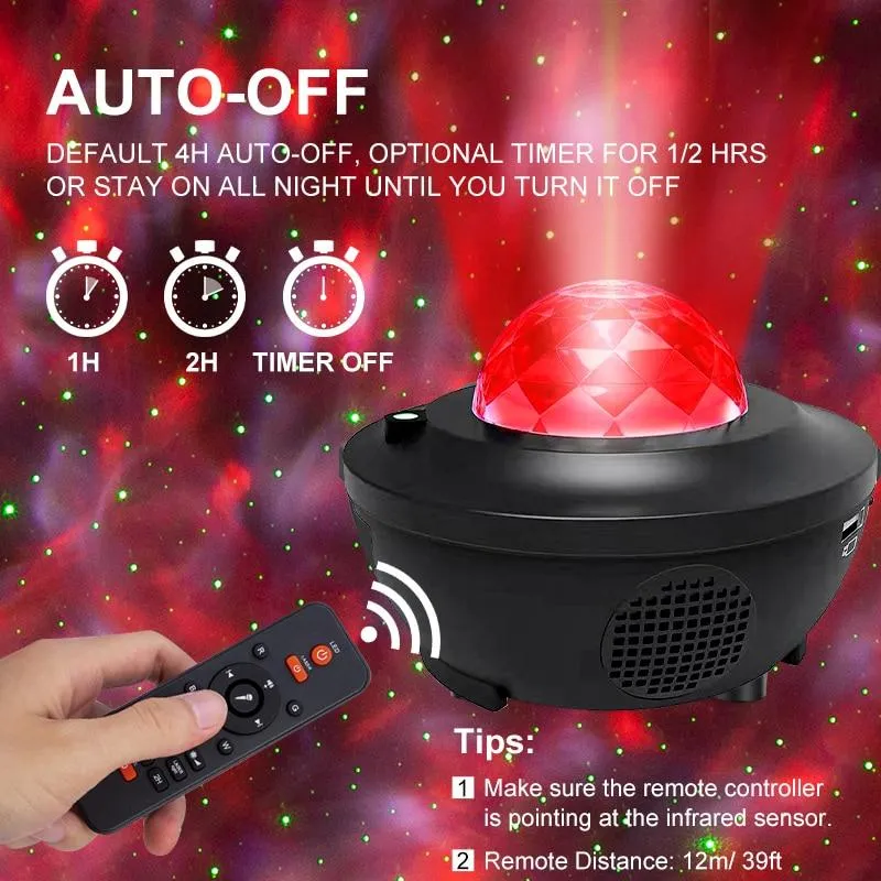 Starry Sky Galaxy Projector Wave Simulator