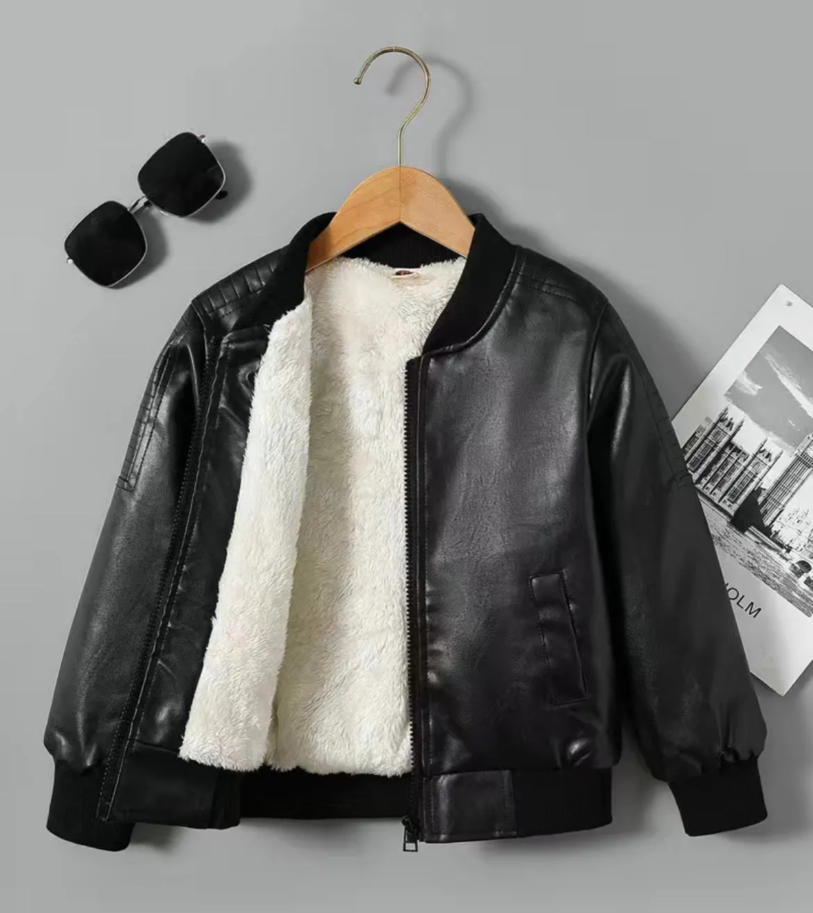 The Ashton, Faux Leather Jacket