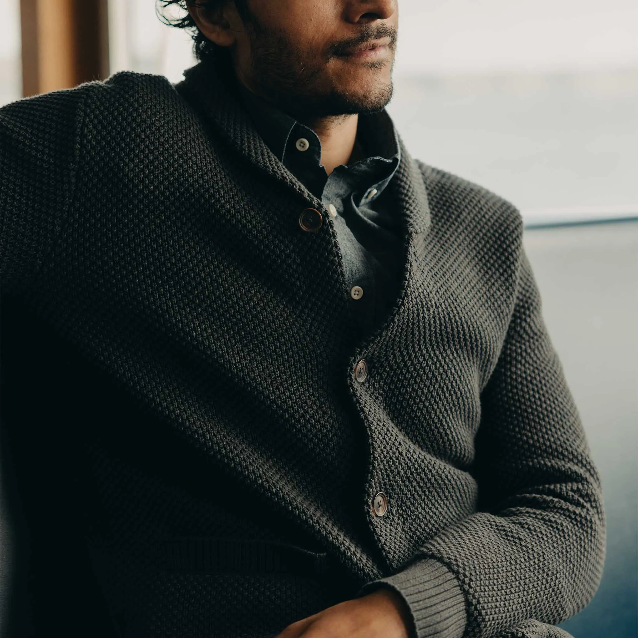 The Crawford Sweater in Charcoal