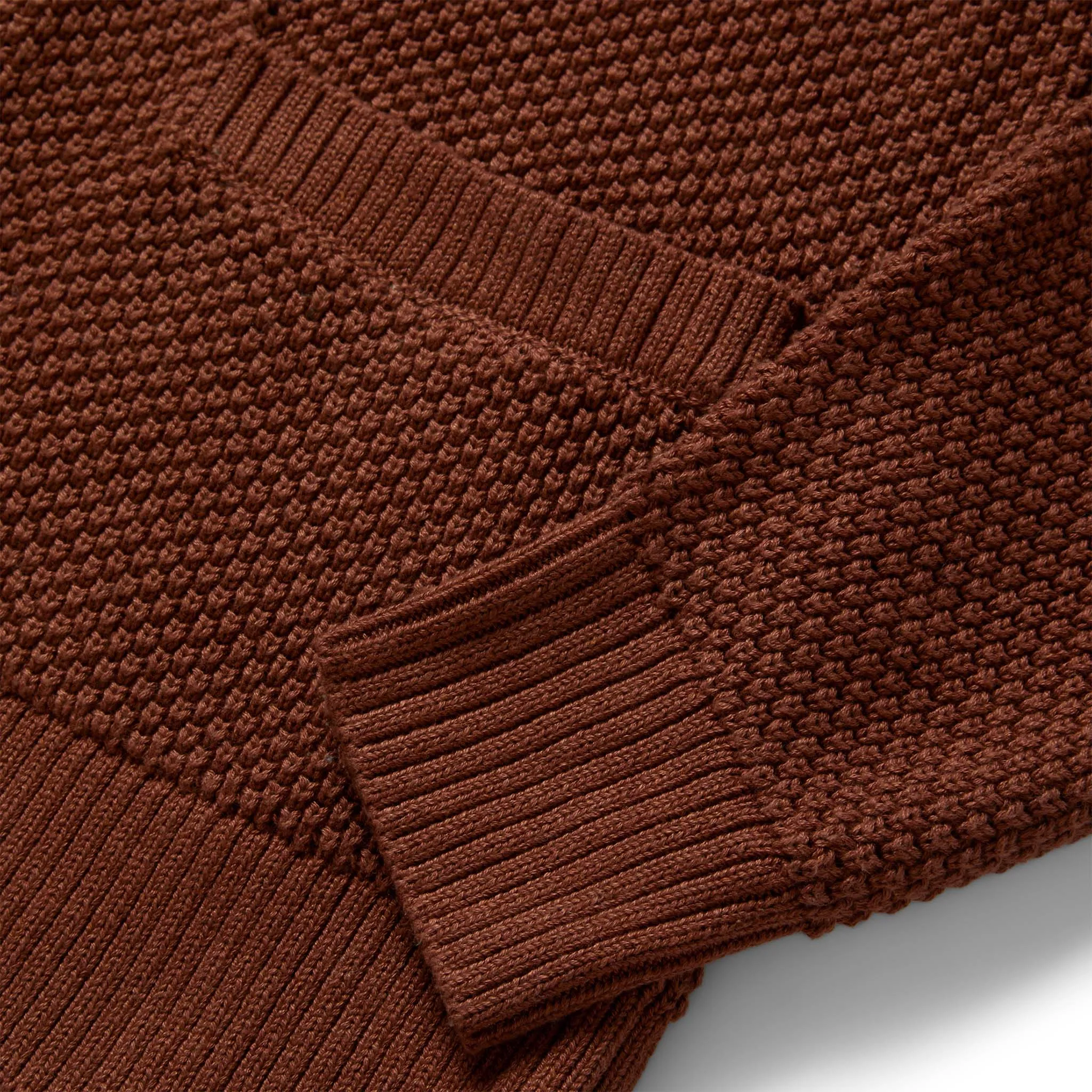 The Crawford Sweater in Rust