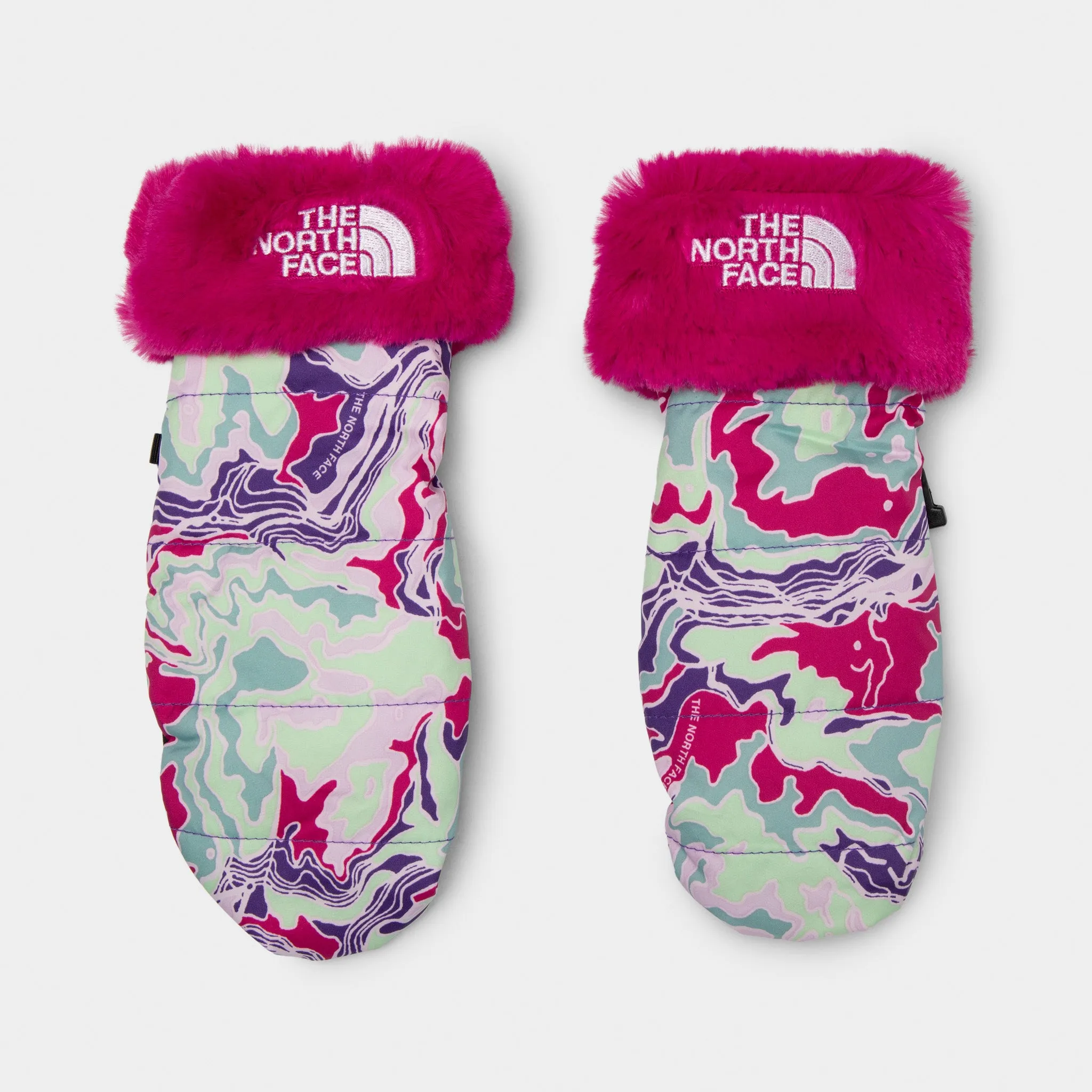 The North Face Kids' Mossbud Swirl Mitt / Peak Purple Terrain