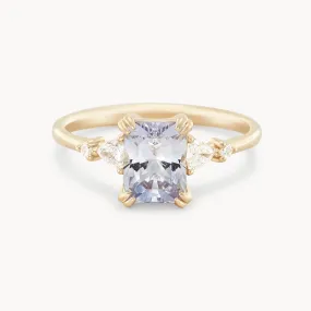 twilight mist one-of-a-kind - 14k yellow gold ring, lavender sapphire AC