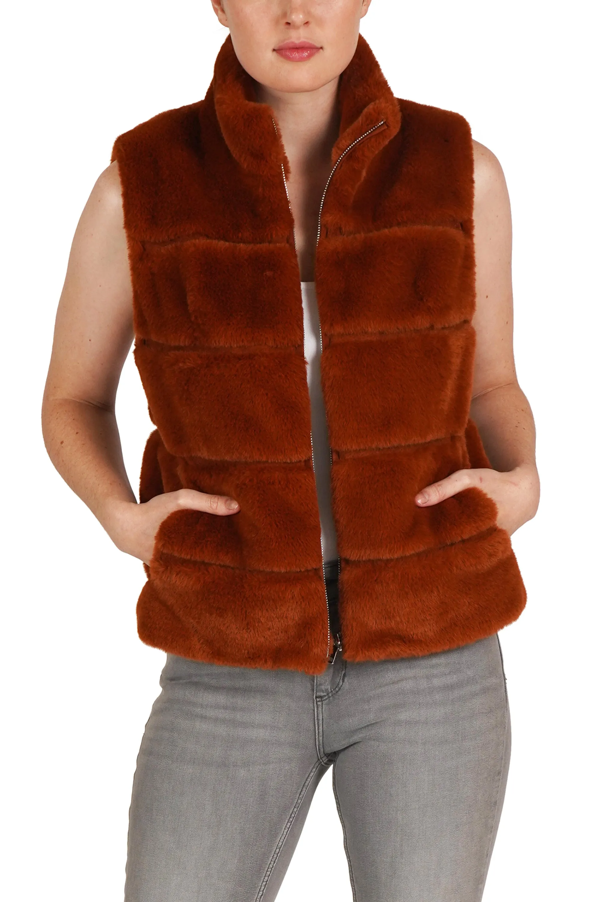 Vince Faux Fur Vest