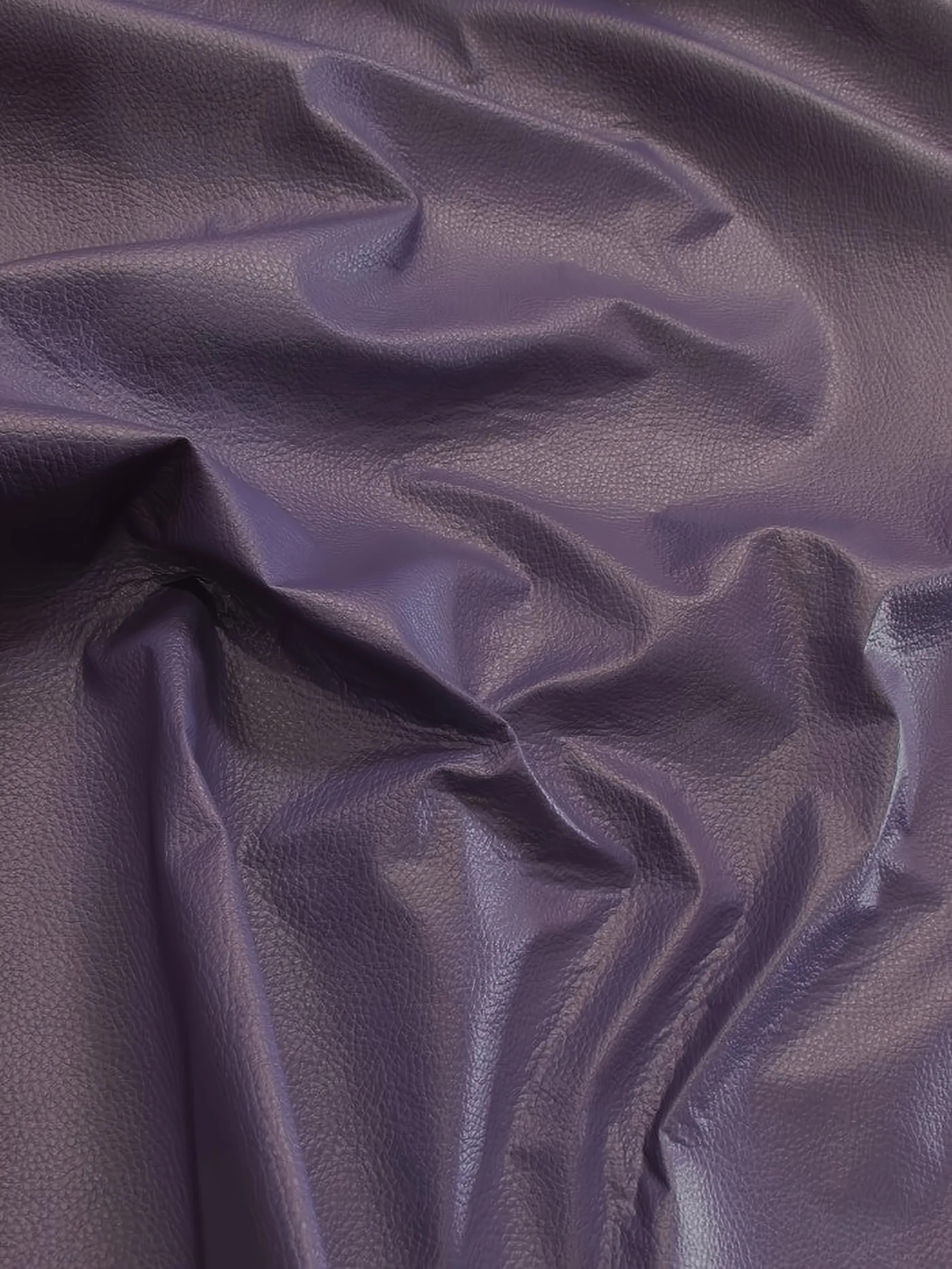 Vinyl Faux Fake Leather Pleather Grain Champion PVC Fabric / Bright Purple