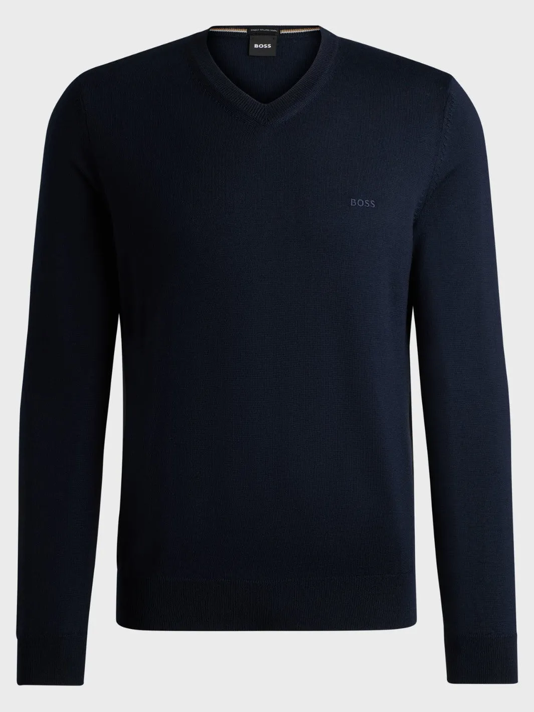 VIRGIN-WOOL REGULAR-FIT SWEATER Marine