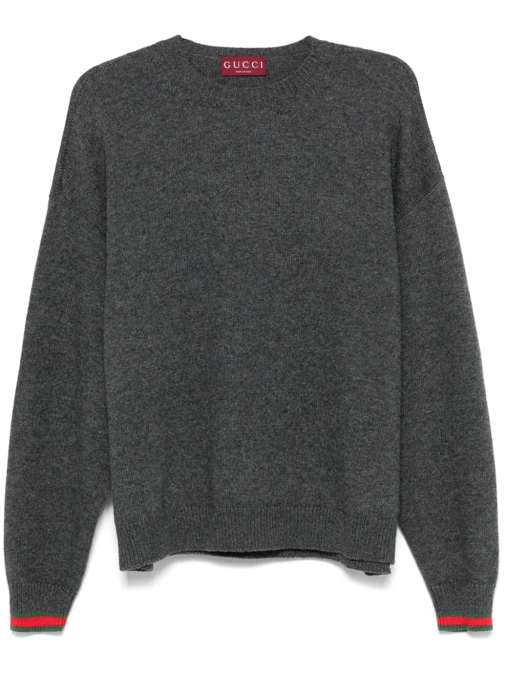 WEB DETAIL WOOL SWEATER