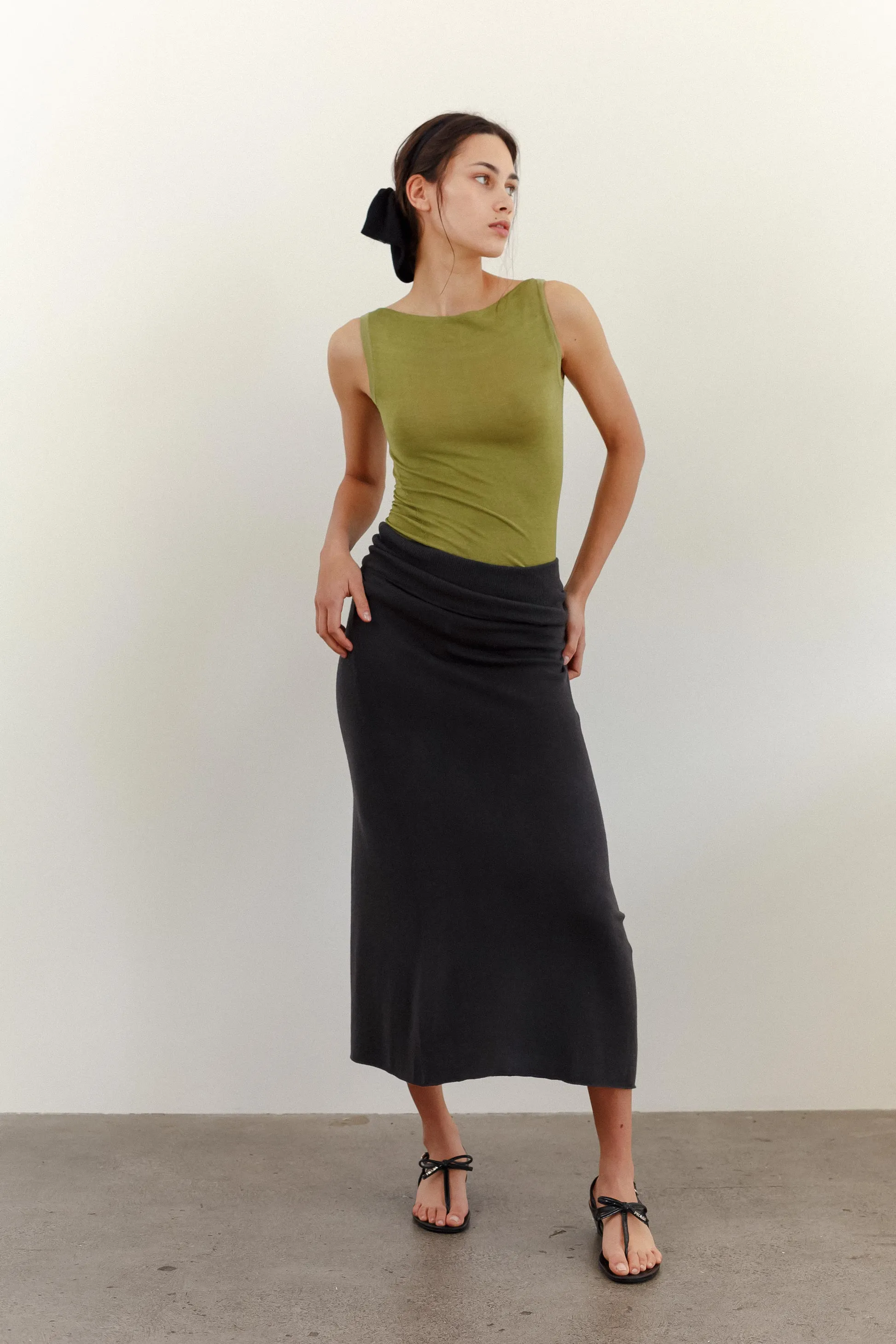 Wuru Cashmere Cotton Skirt