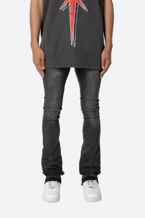 X514 Skinny Stacked Denim - Washed Black